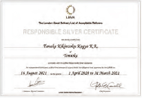 LBMA Responsible Silver Certificate